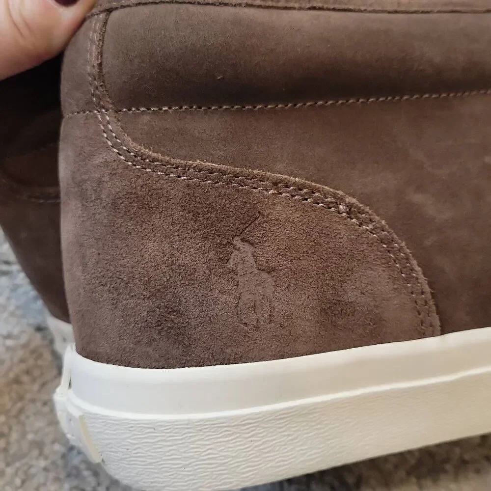 Polo Ralph Lauren Men's Keaton Suede Lace-Up Chukka Sneakers Size 14